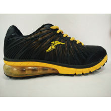 Wholesale Price Black Leather Running Shoes Sneaker